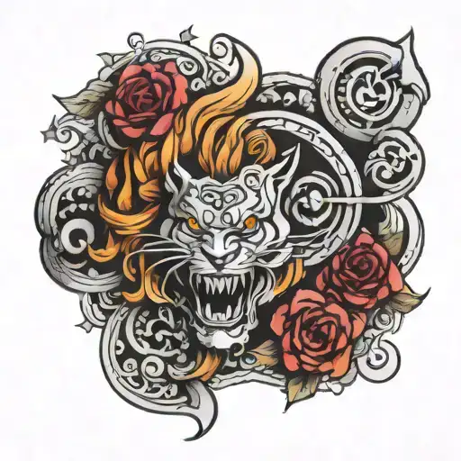 I need a forearm men tattoo which should be super sexy and attractive. It should have "AK" on it but should not be visib tattoo design idea