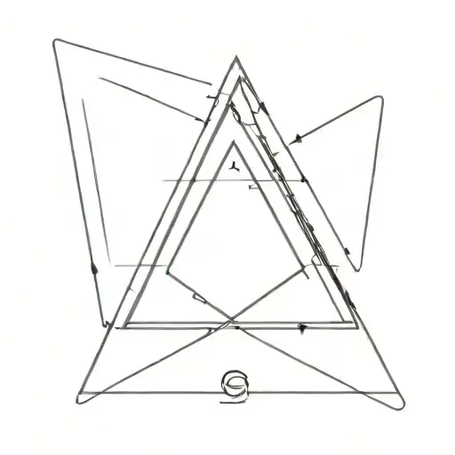 1999 roman date triangle shape made tattoo design idea
