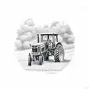 john deere tractor  tattoo design idea