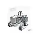 john deere tractor  tattoo design idea