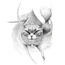 aerial silk tattoo design idea