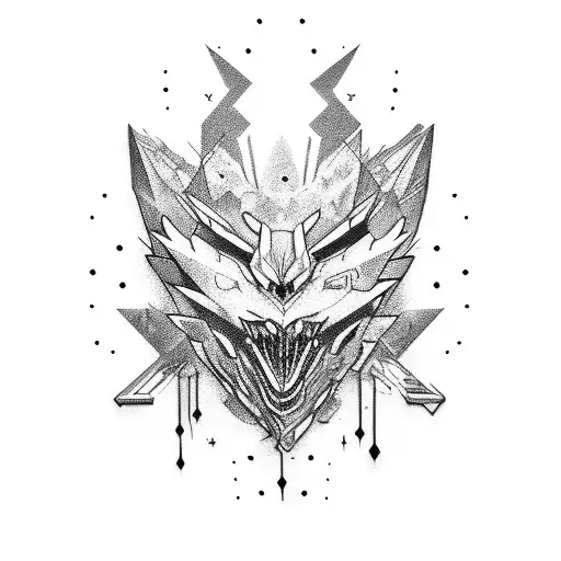 recoon, bomb, nightvision, machingun tattoo design idea