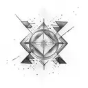 Design a tattoo that merges the chaos of abstract art with the ancient beauty of nordic runes. tattoo design idea