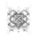 Design a tattoo that merges the chaos of abstract art with the ancient beauty of nordic runes. tattoo design idea