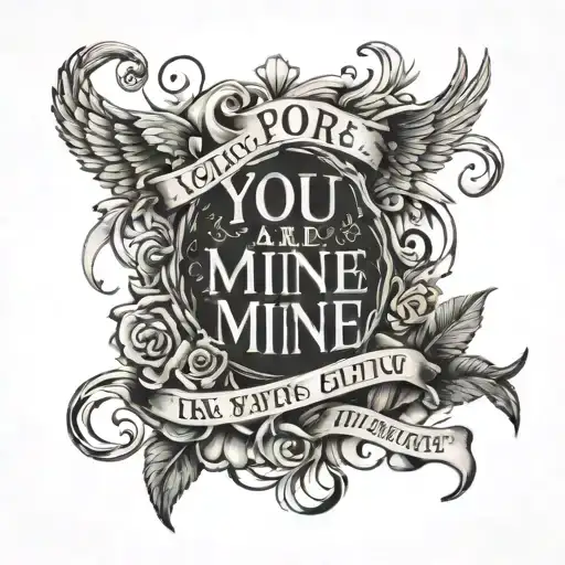 you are mine bible verse Isaiah 41:10 tattoo design idea