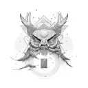 Backpacker tattoo design idea