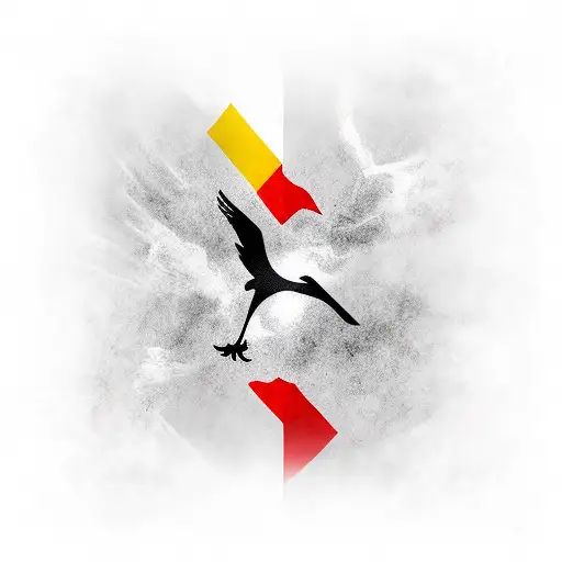 Ohio Flag and German Hawk tattoo design idea