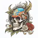 name that says aiden tattoo design idea