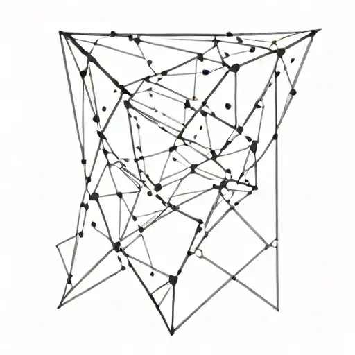 broken glass shards tattoo design idea