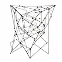 broken glass shards tattoo design idea