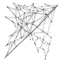 broken glass shards tattoo design idea