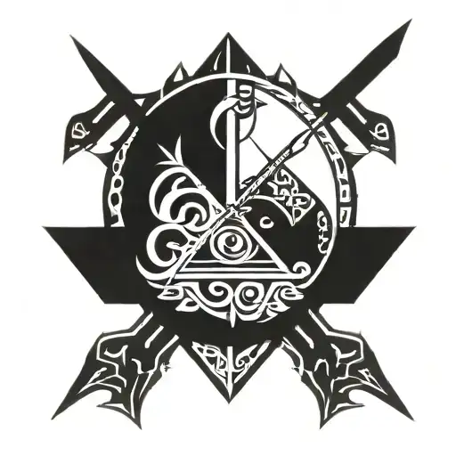 jai shree ram arrow tattoo design idea