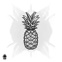 Pineapple for men tattoo design idea