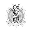 Pineapple for men tattoo design idea