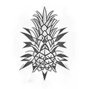 Pineapple for men tattoo design idea