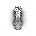 Pineapple for men tattoo design idea