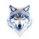 three wolves tattoo design idea