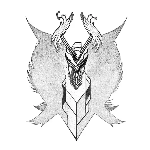 Phoenix arm sleeve with Sagittarius half man half horse tattoo design idea