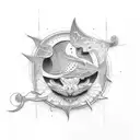 trading  tattoo design idea