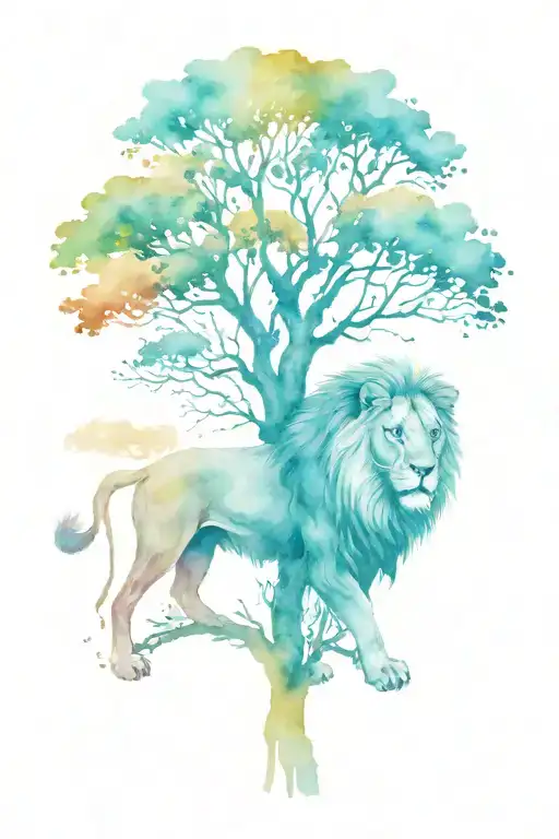 aslan family tree tattoo design idea