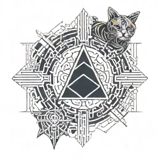RedCrazyCat tattoo design idea
