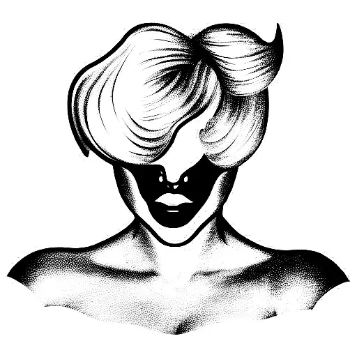 lady gaga mugler tattoo design idea