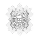 The name “Srinivas” with minimal design and a heart tattoo design idea