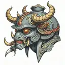 Kabuto tattoo design idea