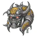 Kabuto tattoo design idea