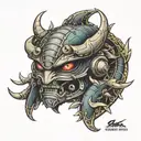 Kabuto tattoo design idea