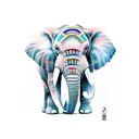 elephant tattoo design idea