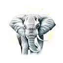 elephant tattoo design idea