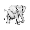 elephant tattoo design idea