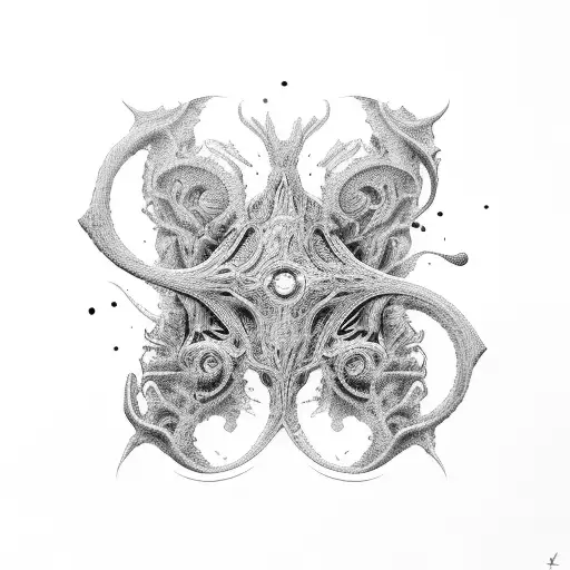 biomech tattoo design idea