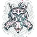 Panther tattoo design idea