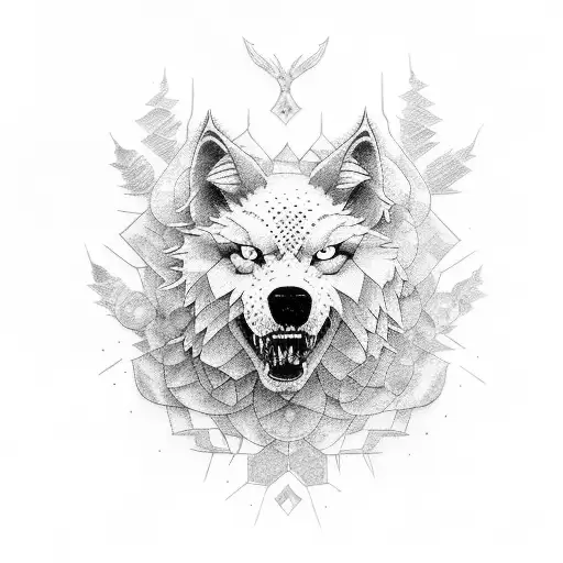 lobo tattoo design idea