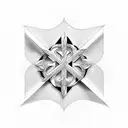 3d cross tattoo design idea