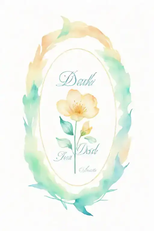 memorial tattoo for dad tattoo design idea