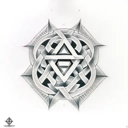 Valknut Symbol tattoo design idea