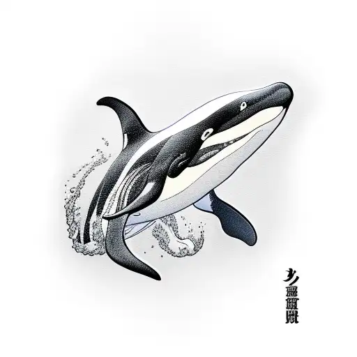killer whale chest tattoo tattoo design idea