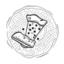 Pizza slice tattoo design idea