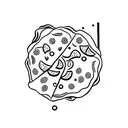 Pizza slice tattoo design idea