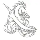 tiamat tattoo design idea