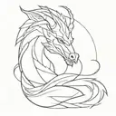 tiamat tattoo design idea