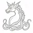 tiamat tattoo design idea