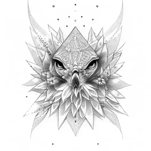 nightingale and edelweiss  tattoo design idea