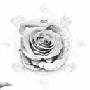 first born son, roses, nice clock  tattoo design idea