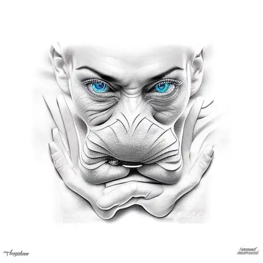 speak no evil  tattoo design idea