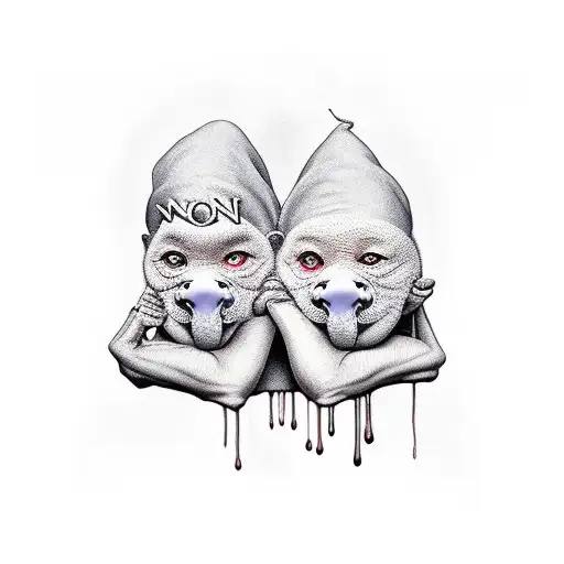 speak no evil hear no evil see no evil tattoo design idea