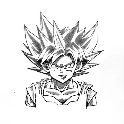 Combine elements from Dragonball Z and My Hero Academia to create a unique anime crossover tattoo design tattoo design idea